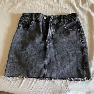 PacSun black denim skirt